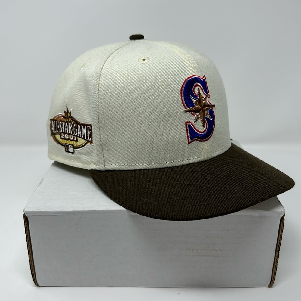 Hat Stop Seattle Mariners “Snickers” Fitted Hat Size 7 3/8
